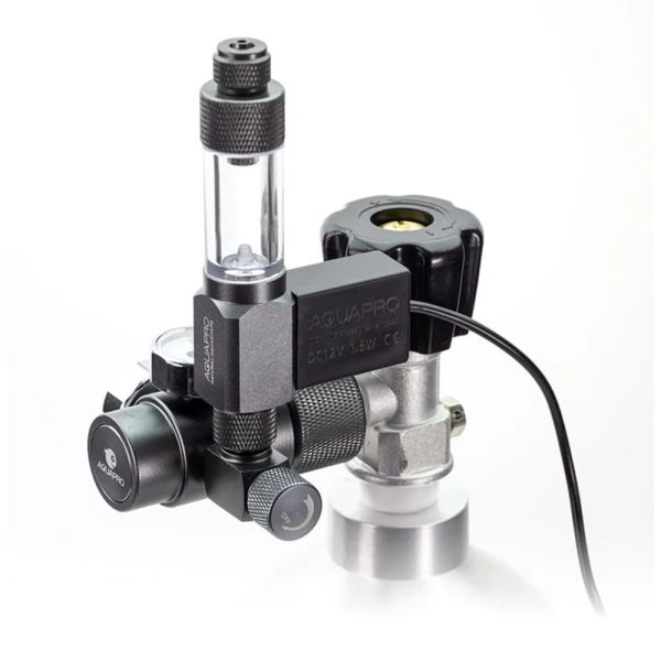 Aquapro N Series Co2 Regulator-Dual Gauge with Bubble (Smart Motor control switch)