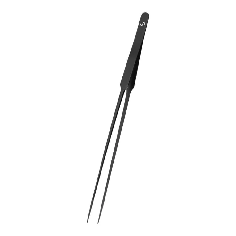uns-tweezer-black-aquascaping-pinsettes-straight-tip-precision-planting-tools