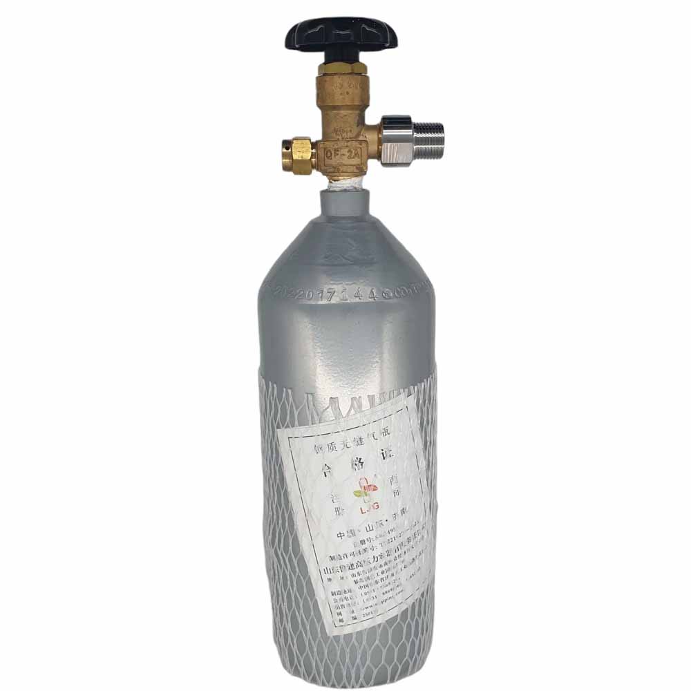 CO2-Cylinder-Steel-Bottle-2L CO2 Steel Cylinder 4L WITH CO2 CONNECTOR (W21.8 G5/8) - Image 1